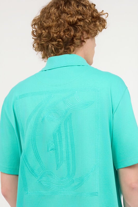 JC Polo Con Monogram JC Impunturato JC Polo Con Monogram JC Impunturato Azzurro UFT015-UF035