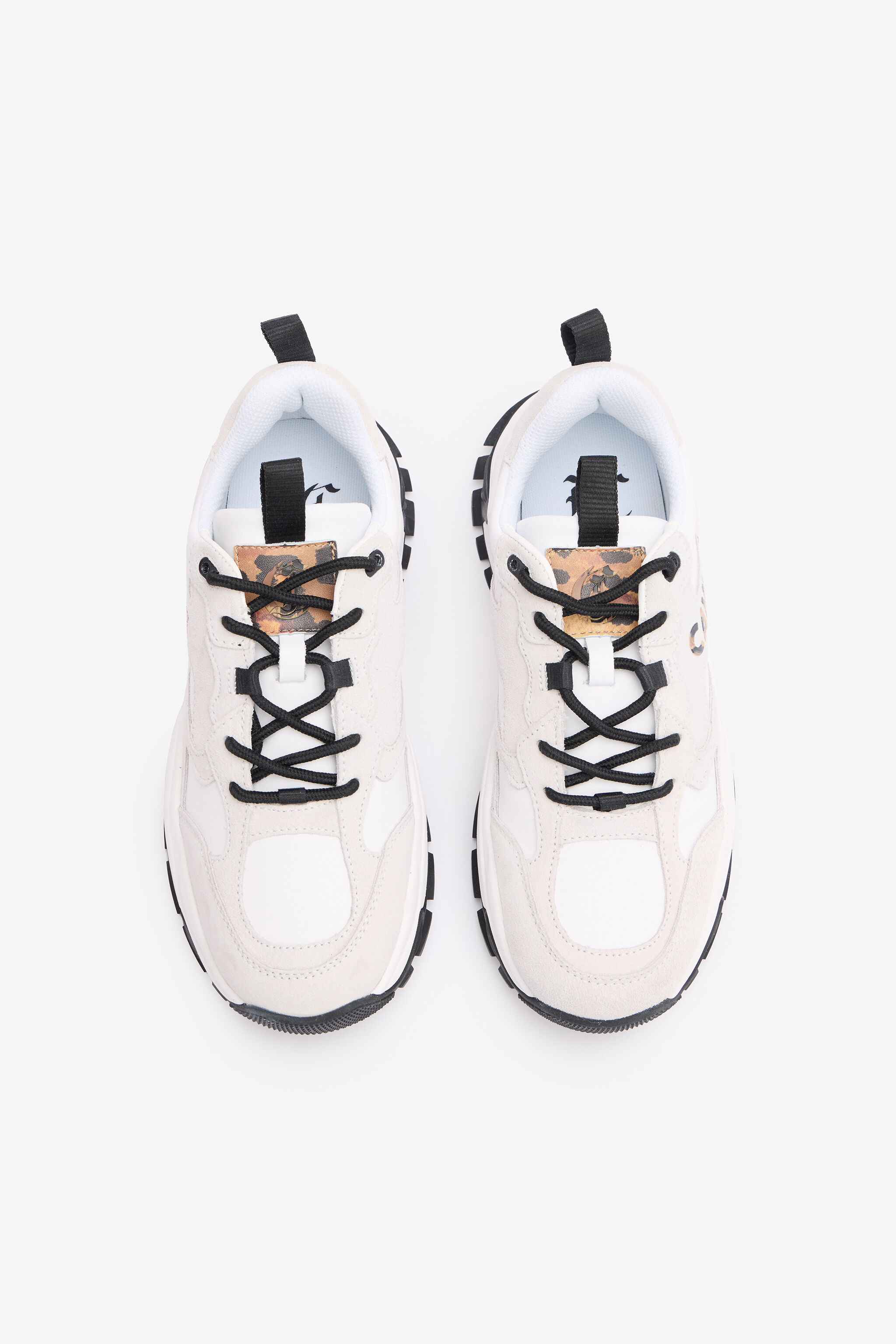 JC Sneakers With Jaguar Skin Logo White TFS043-TF363