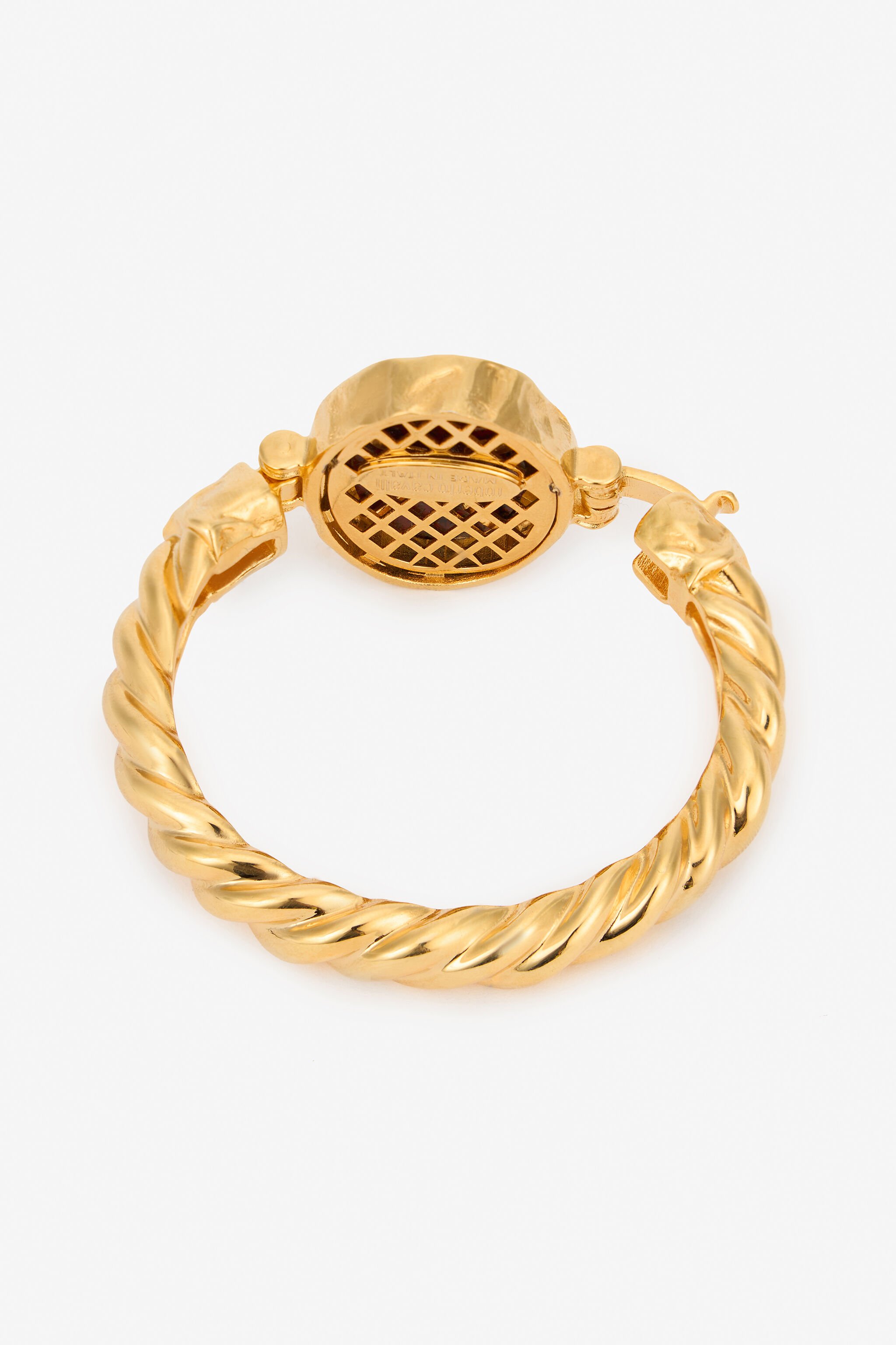 RC Bracelet Doré Rigide Avec Rubis ORO/RUBINO VWG008-AM081