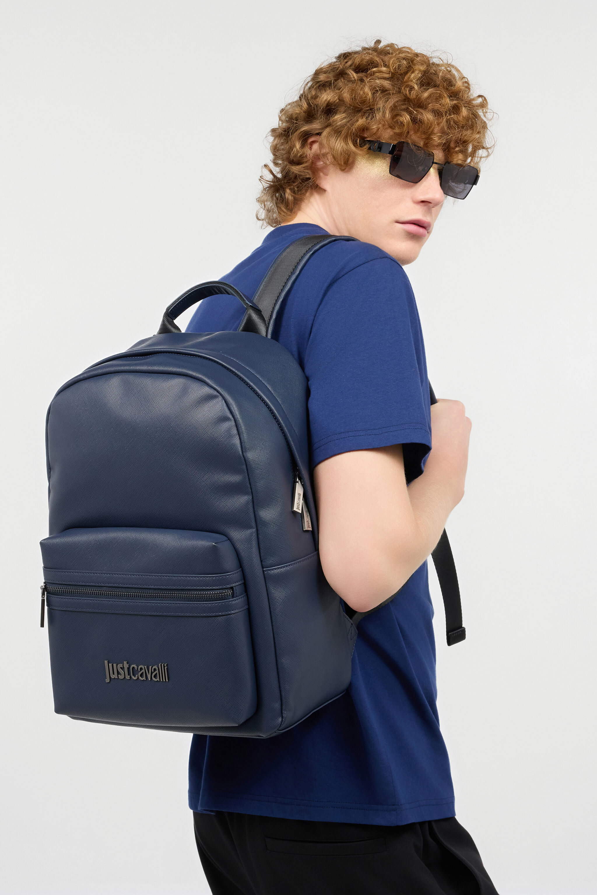 JC Backpack With Logo Dark blue UFB014-UF318