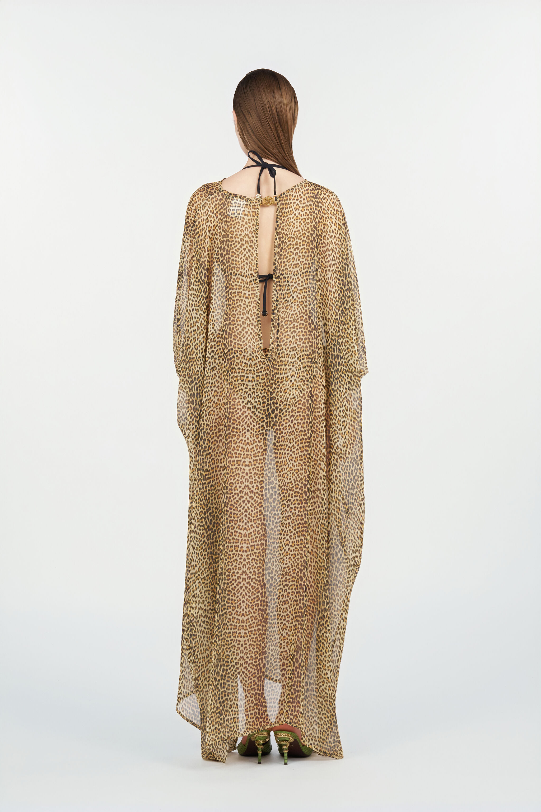 RC Caftano in Seta Baby Jaguar BROWN WQW016-HNR31