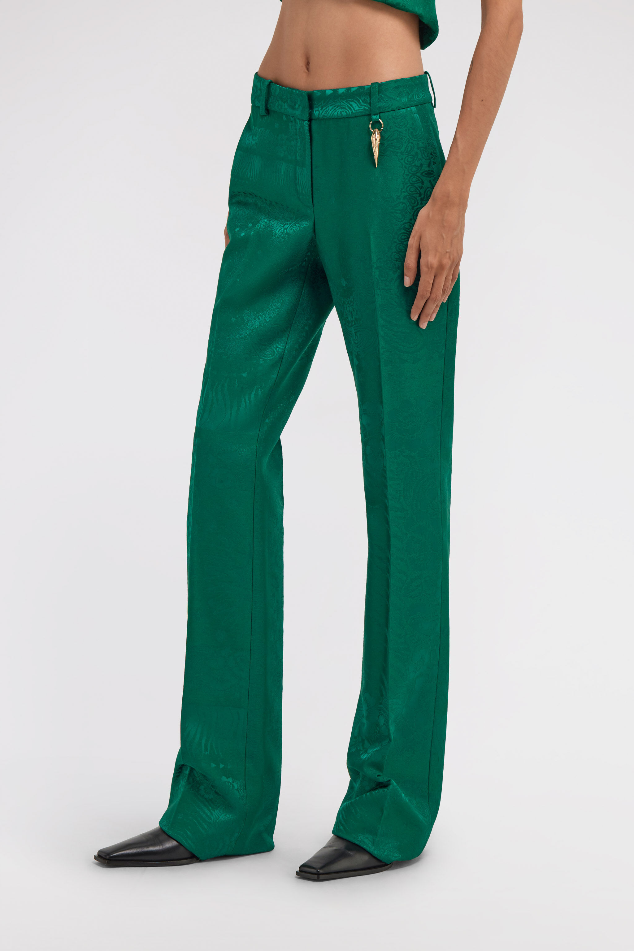 RC Flared Trousers Green TKT207-TJ033