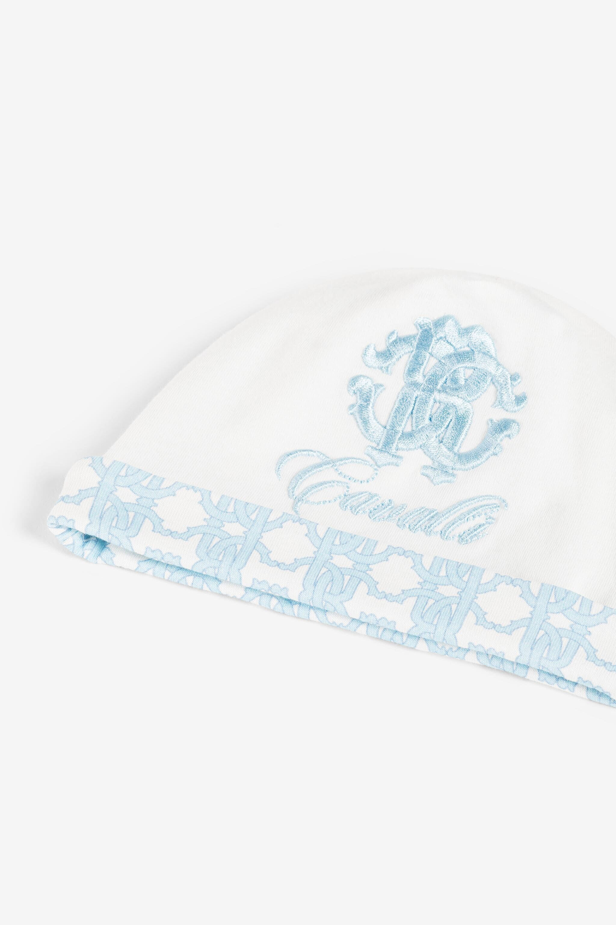 JU Strampler-Set mit Monogramm Baby blue QJT894-JV025