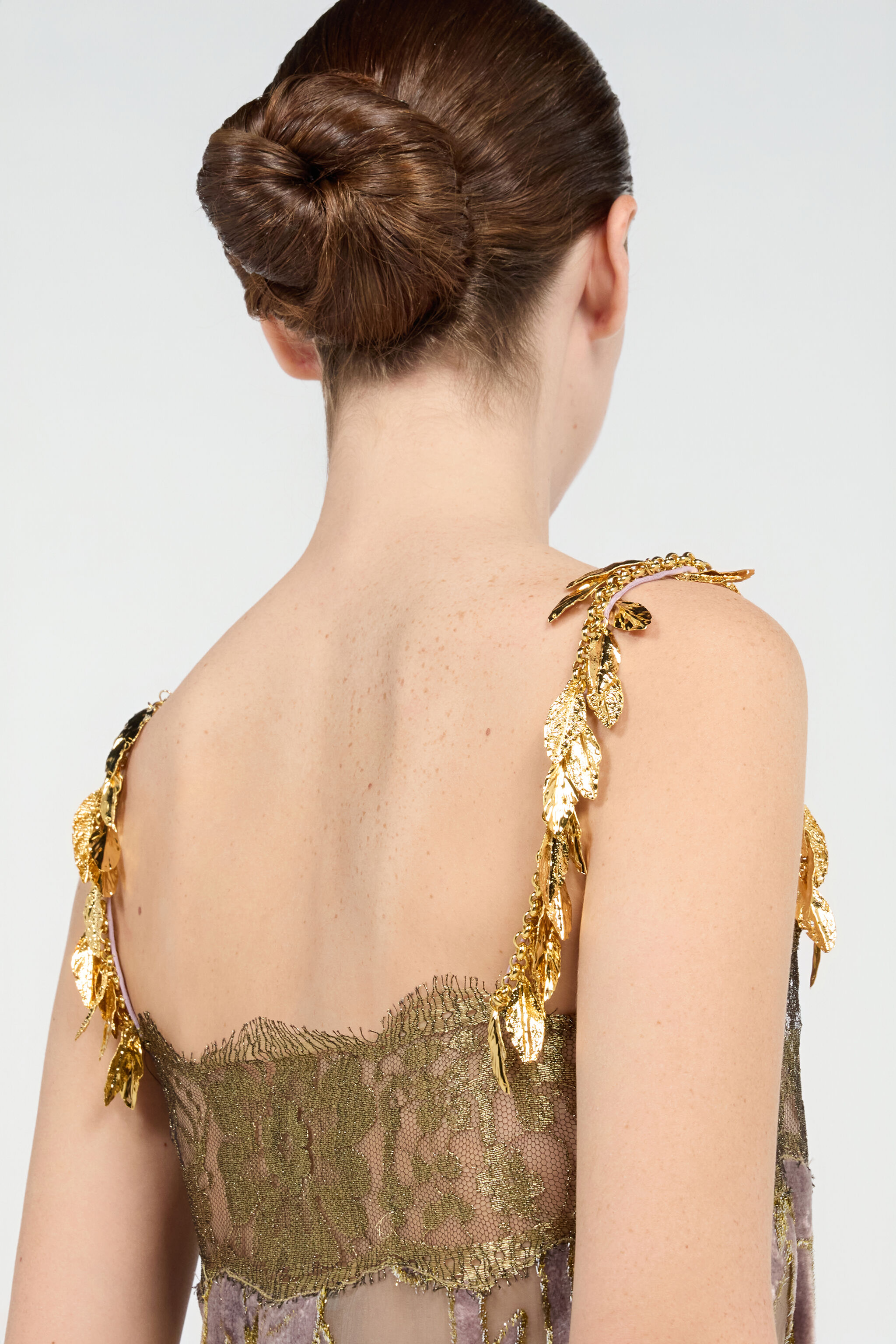 Nude Mini Dress With Floral Pattern in NUDE for Women | Roberto