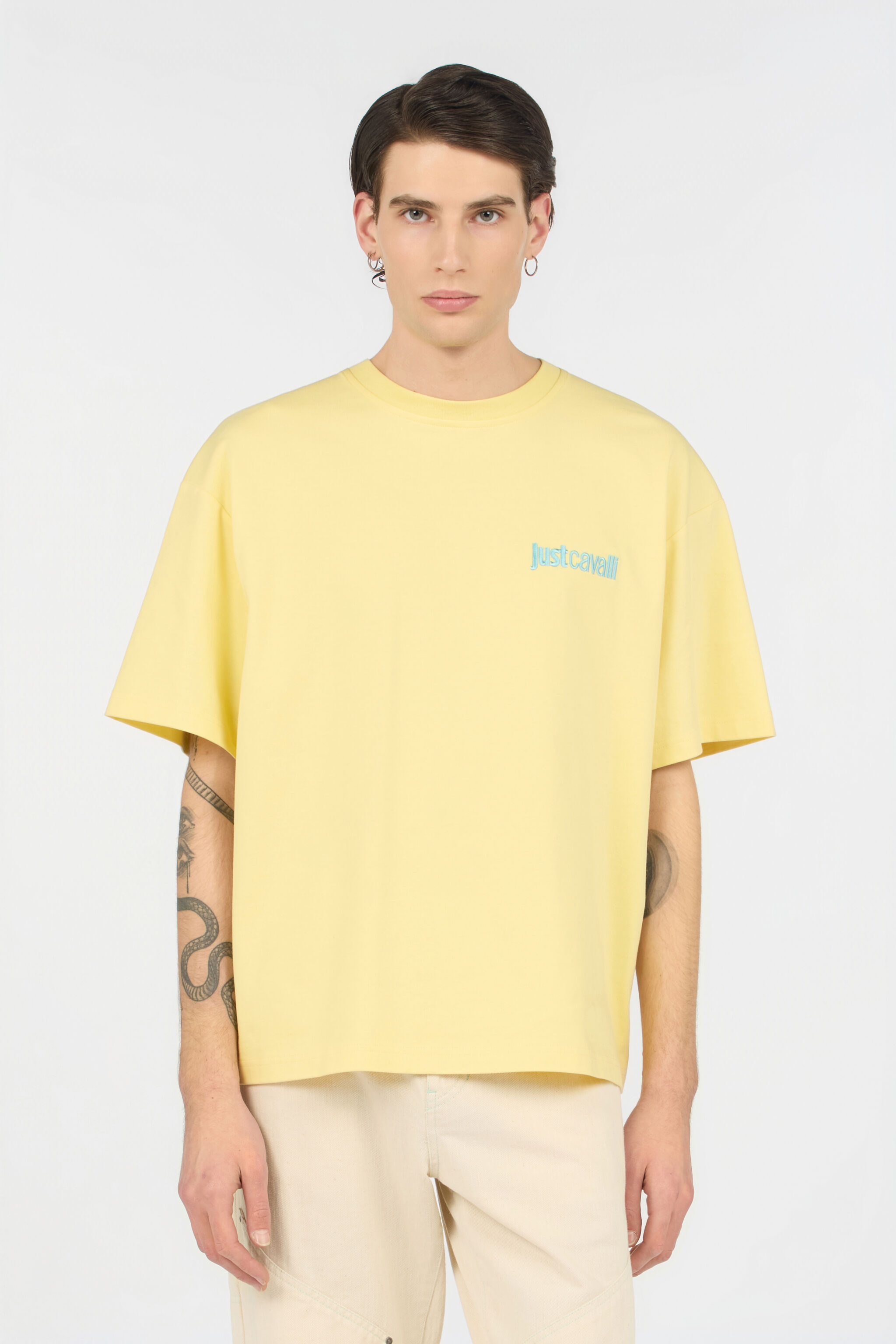 JC T-Shirt Jaune Avec Logo POP CORN WFT069-WF099