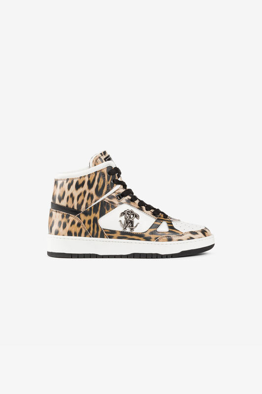 RC Jaguar-Print Hi-Top Sneakers RC Jaguar-Print Hi-Top Sneakers MACULATO/BIANCO/NERO RKS044-PZB21