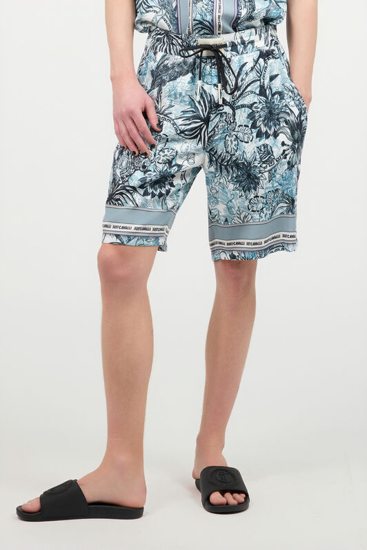 JC Sportliche Shorts Mit Print Allover Hellblau UFT010-UF030
