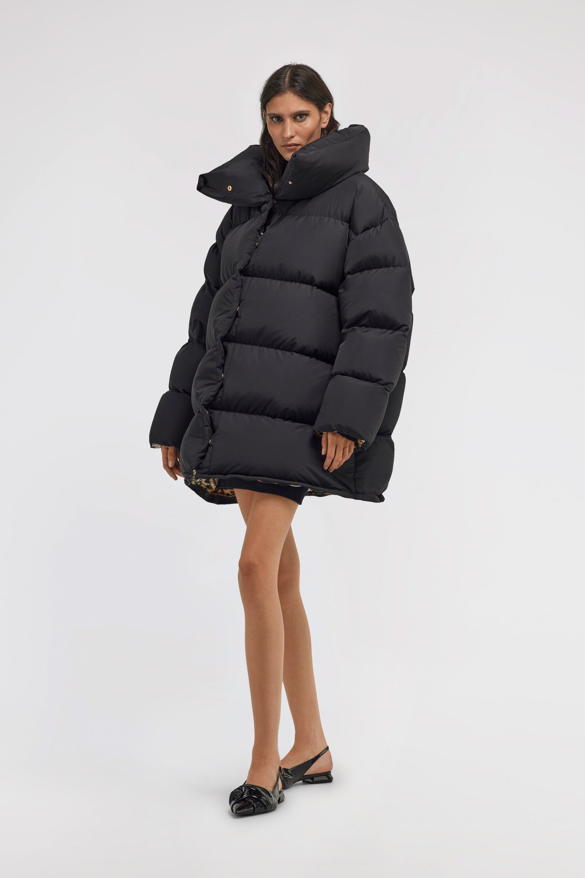 RC Lange Steppjacke Schwarz TKT801-SB001