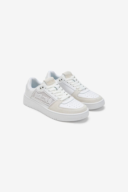 JC White Logo Detail Chunky Sneakers WHITE WFS052-WF290