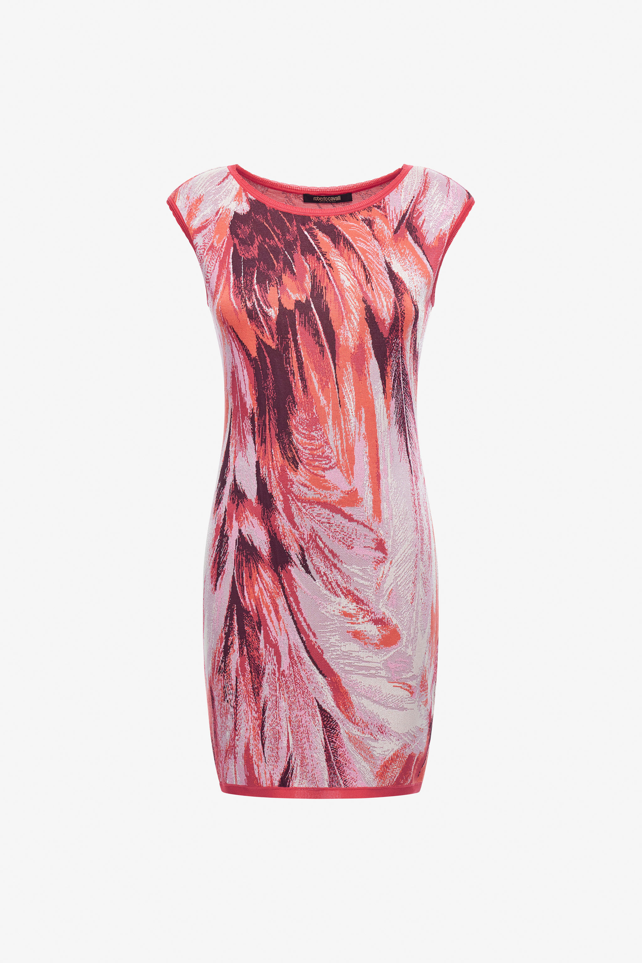 RC Knitwear dress Ice Fathers print Fuchsia SWM103-MI150