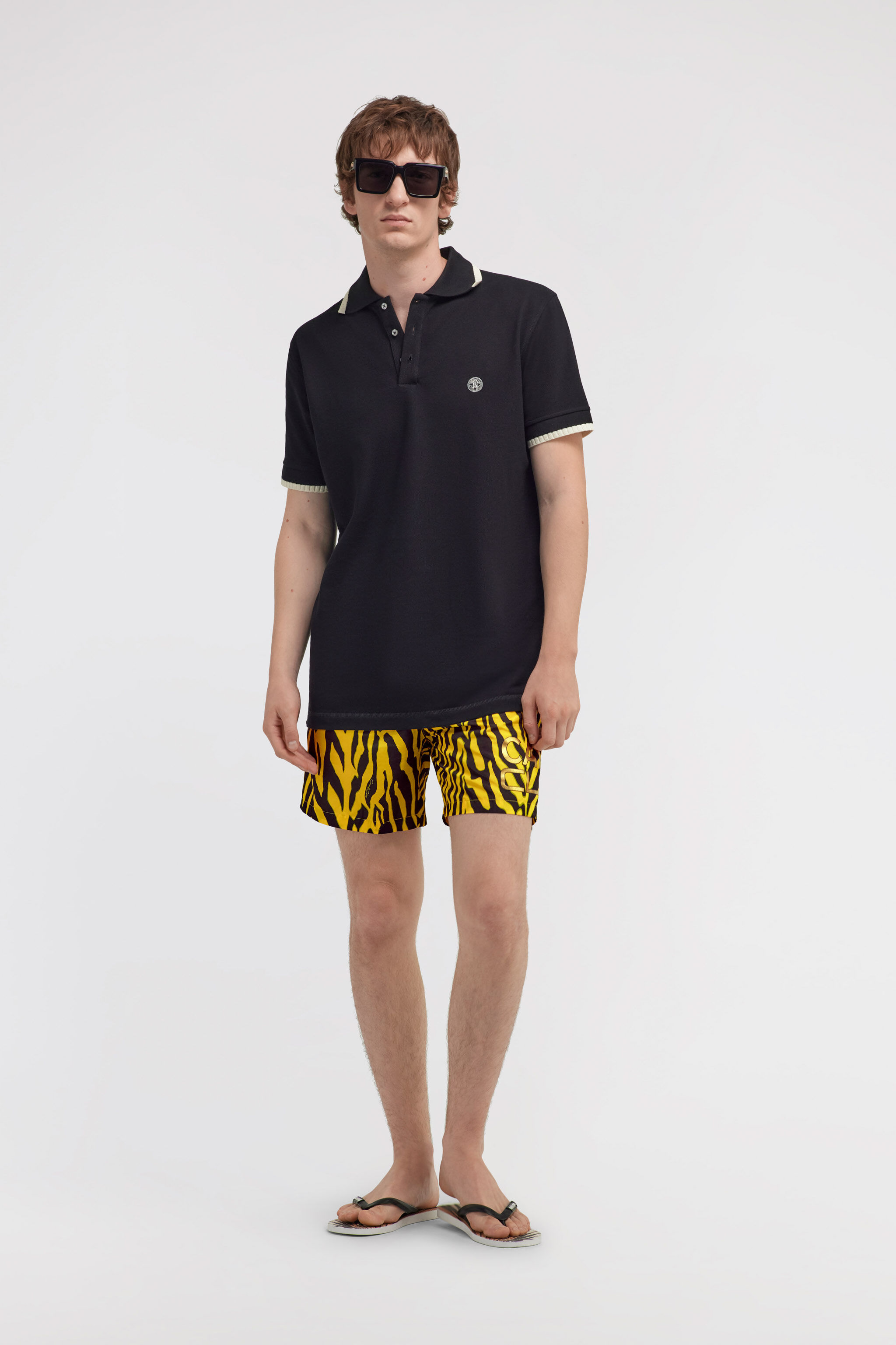 CL Badehose mit Zebra-Print Gelb SXH00A-5LN02