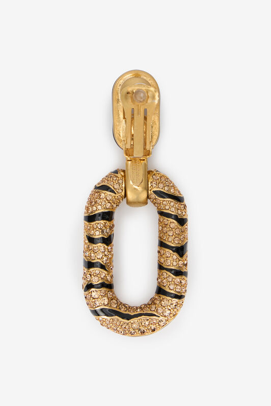 RC Orecchini Pendenti Dorati Con Tiger Skin RC Orecchini Pendenti Dorati Con Tiger Skin Oro VKG011-AM011