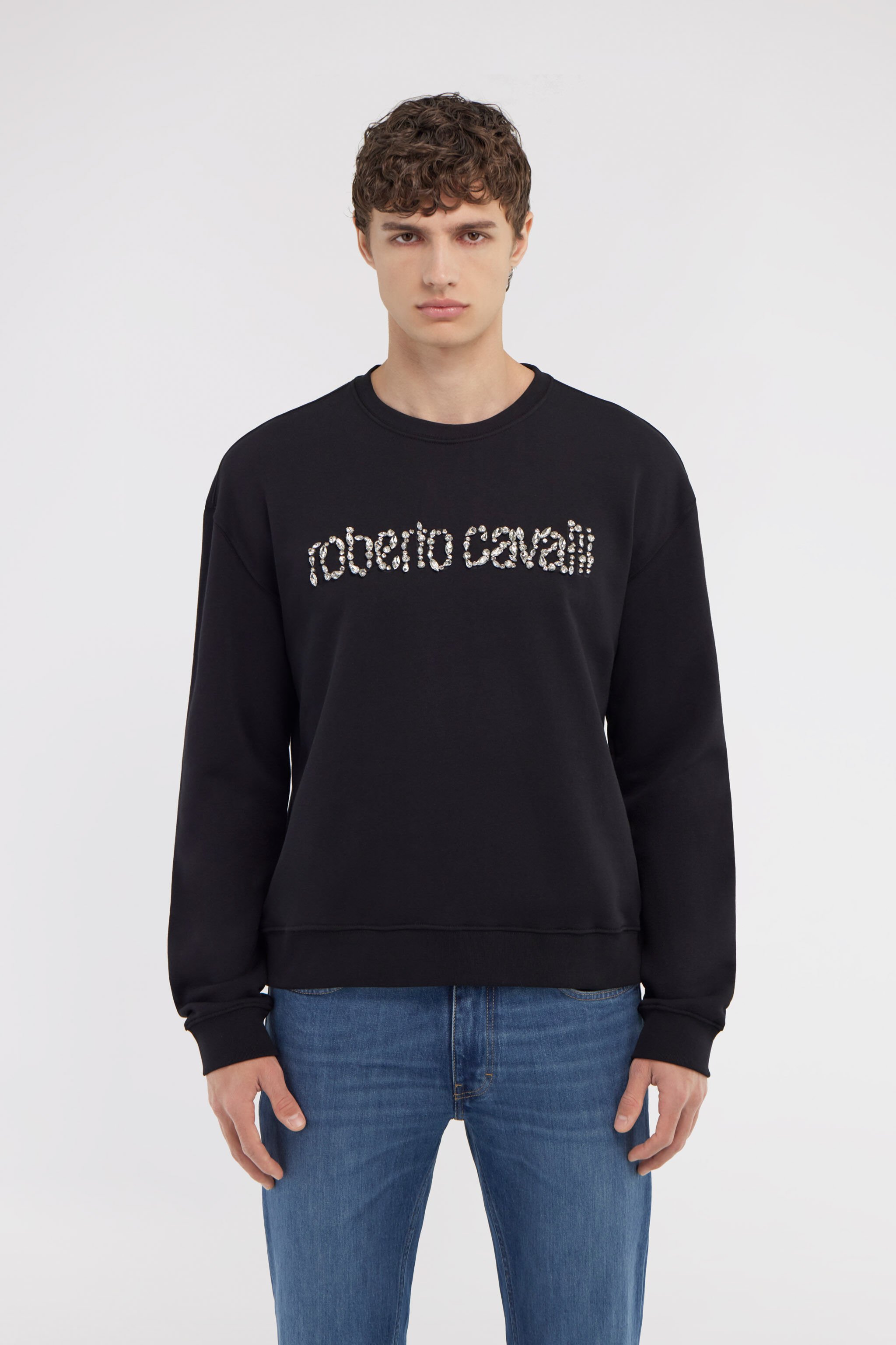 RC Sweatshirt with Logo Schwarz NOT67B-CF052