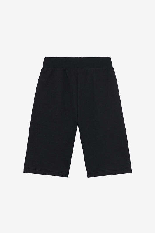 JU Black Bermuda Shorts with Logo and RC Monogram BLACK VJT25B-CF050