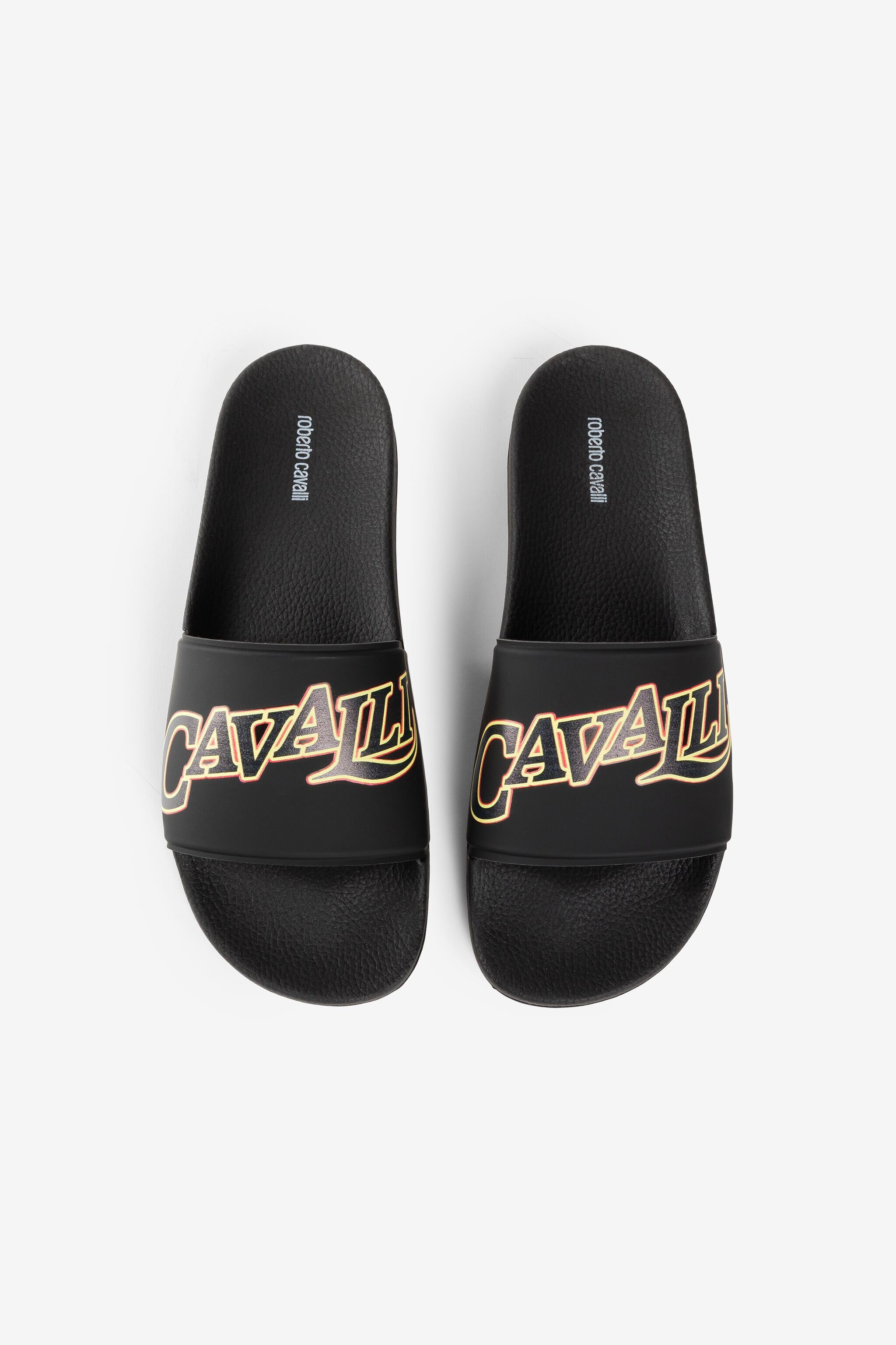 RC Sandalias con logo estampado Negro QRS018-PZG00