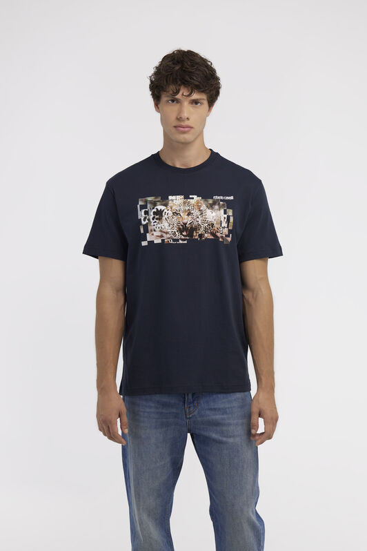 RC T-shirt with Jaguar logo and print RC T-shirt with Jaguar logo and print Dark blue NOT60K-JD060