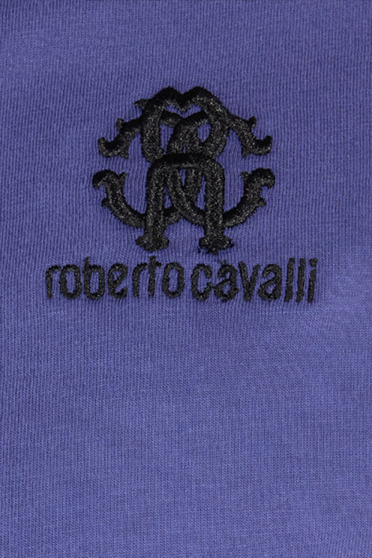 RC T-Shirt With RC Monogram And Logo Embroidery Navy POT60A-JD060
