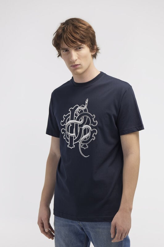 RC T-shirt with Snake print Dark blue NOT60T-JD060