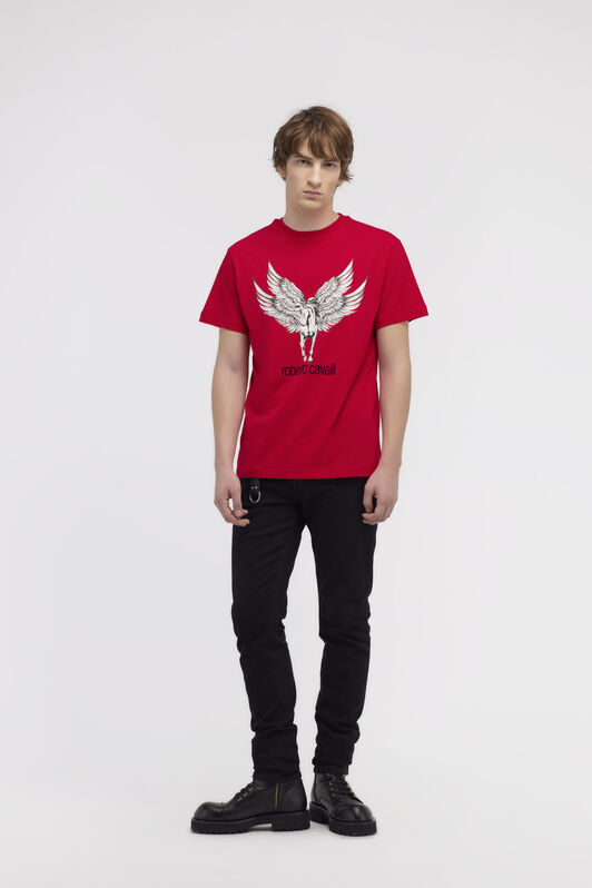 RC T-shirt with Horse logo and print RC T-shirt with Horse logo and print Red NOT60I-JD060