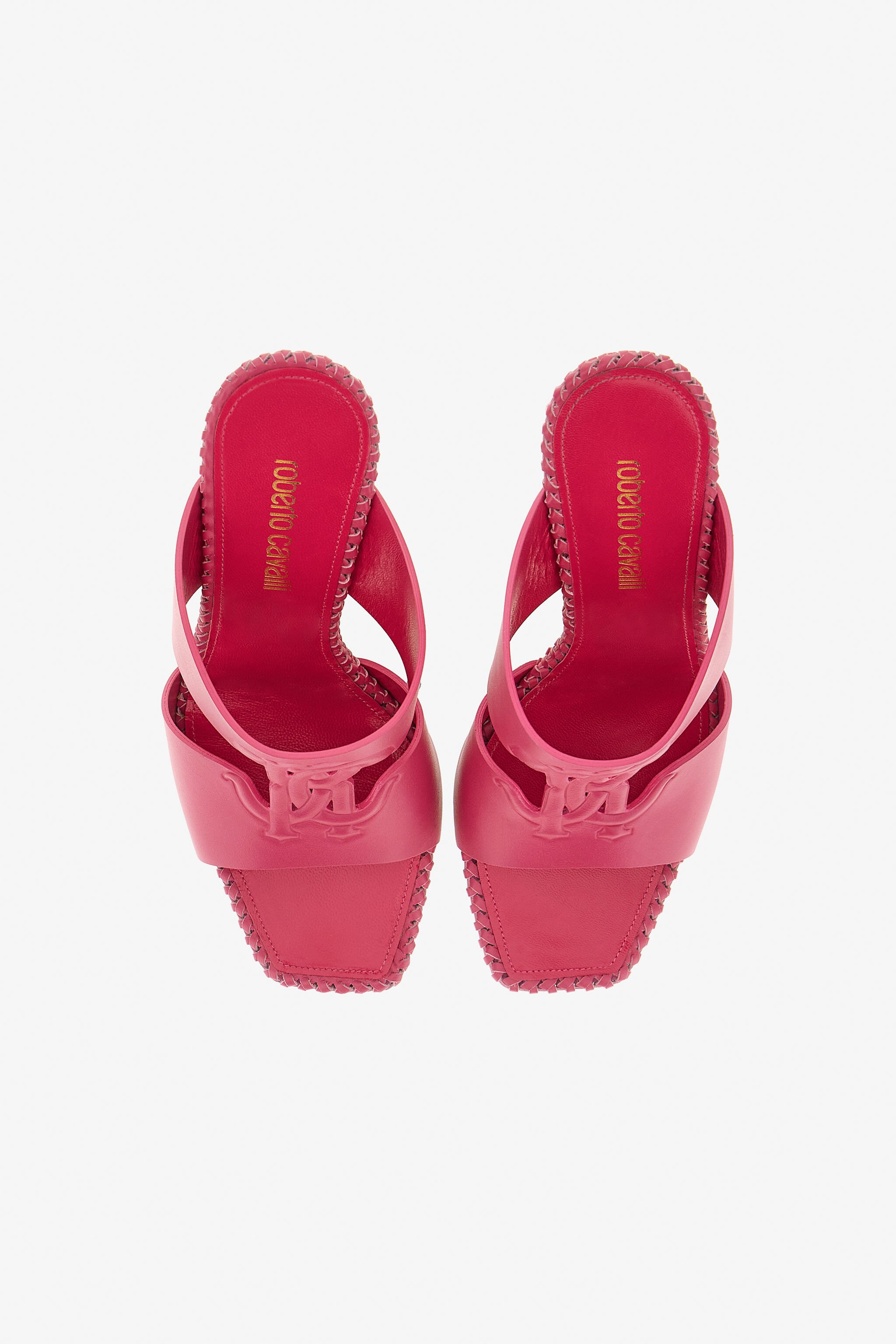 RC Sandals with Monogram Mirror Snake Fucsia SKS004-PZ172