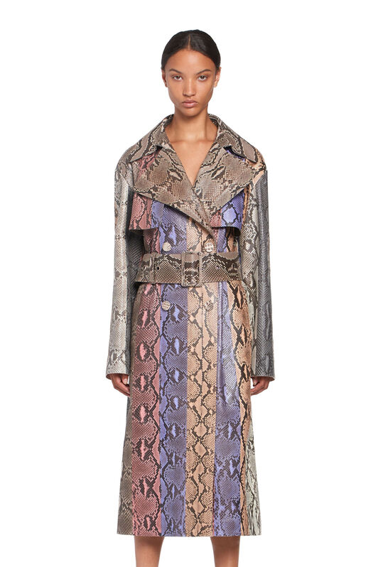 RC Snakeprint leather coat MULTICOLOR IQP501-UB001