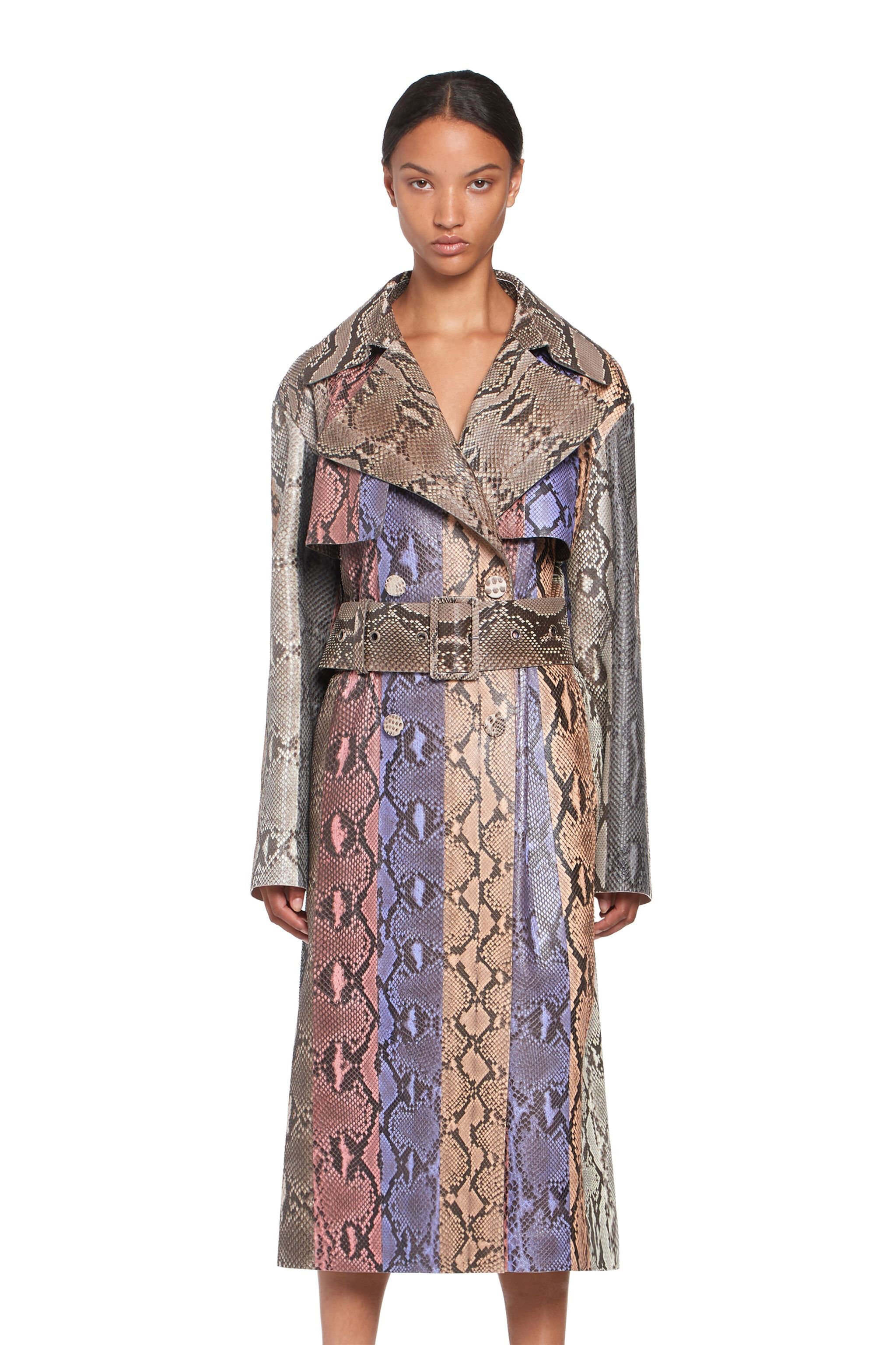 RC Snakeprint leather coat MULTICOLOR IQP501-UB001