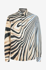 RC Camicia In Seta Con Stampa Zebra NATURAL/BLACK XNT712-4QT26