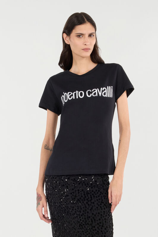 RC Camiseta Con Logotipo Efecto Usado Negro POT60C-JD060