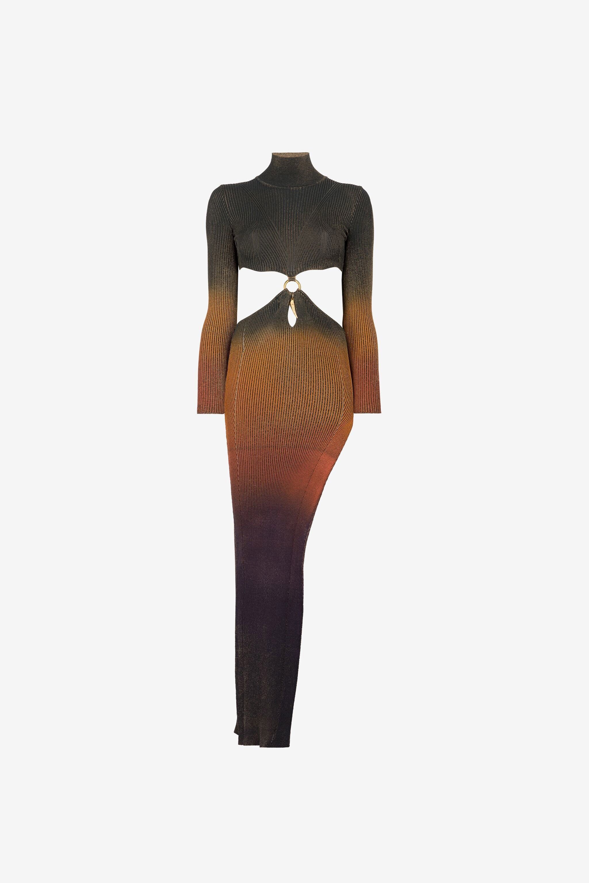 RC Dégradé Cut-Out Maxi Dress MULTICOLOR PQM130-MO010