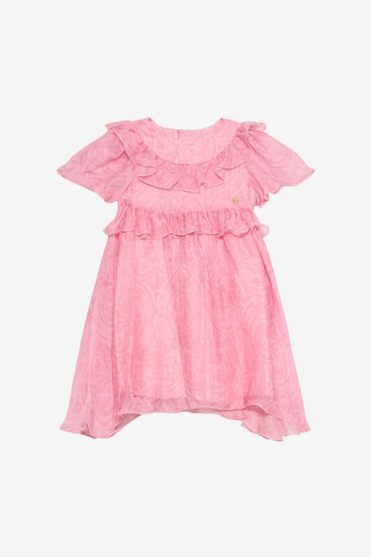 JU Baby Pink Dress with Floral Print BABY ROSE VJT114-2NP28