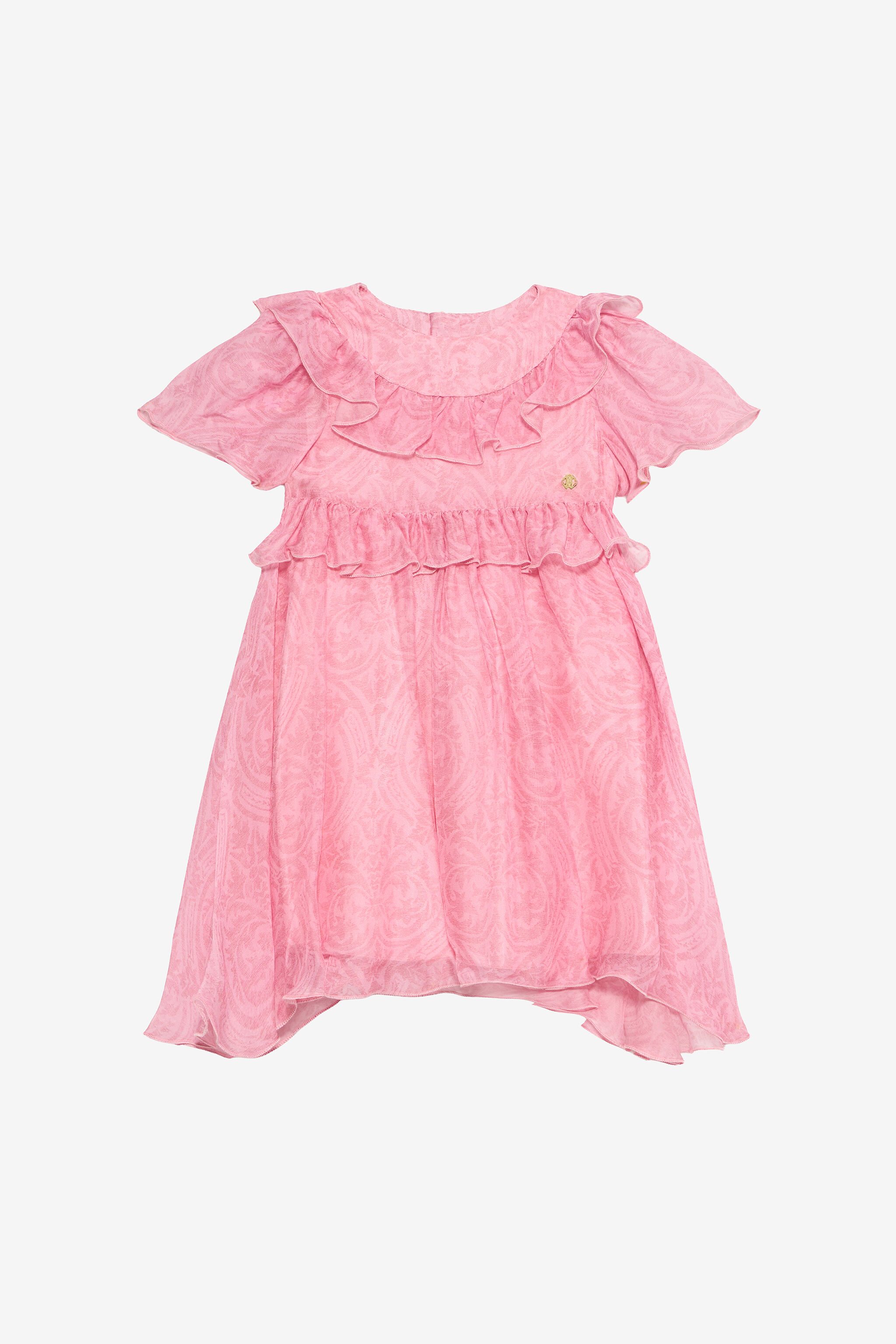JU Baby Pink Dress with Floral Print BABY ROSE VJT114-2NP28