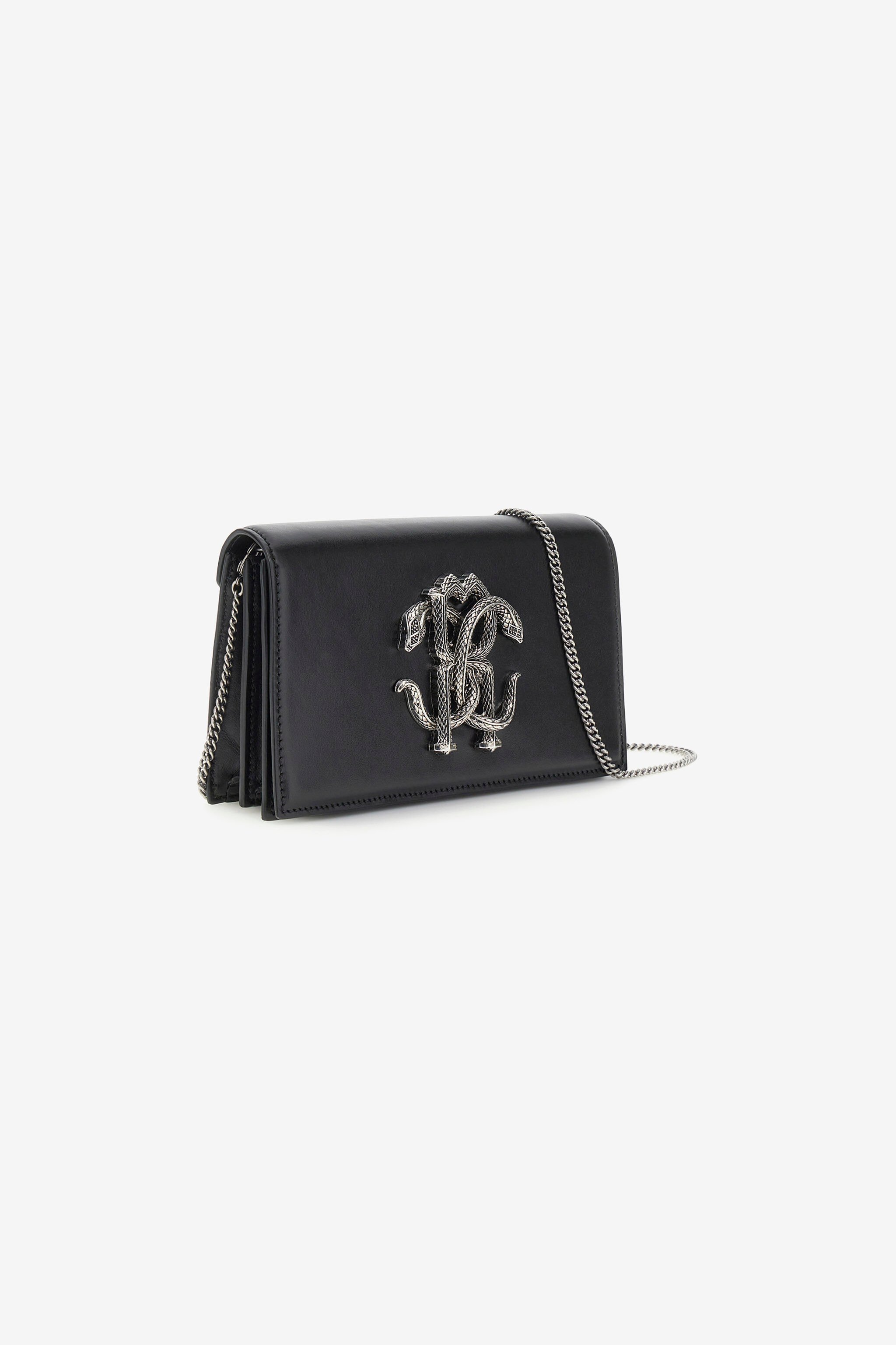 RC Mirror Snake Shoulder Bag Noir KWB112-PZ132