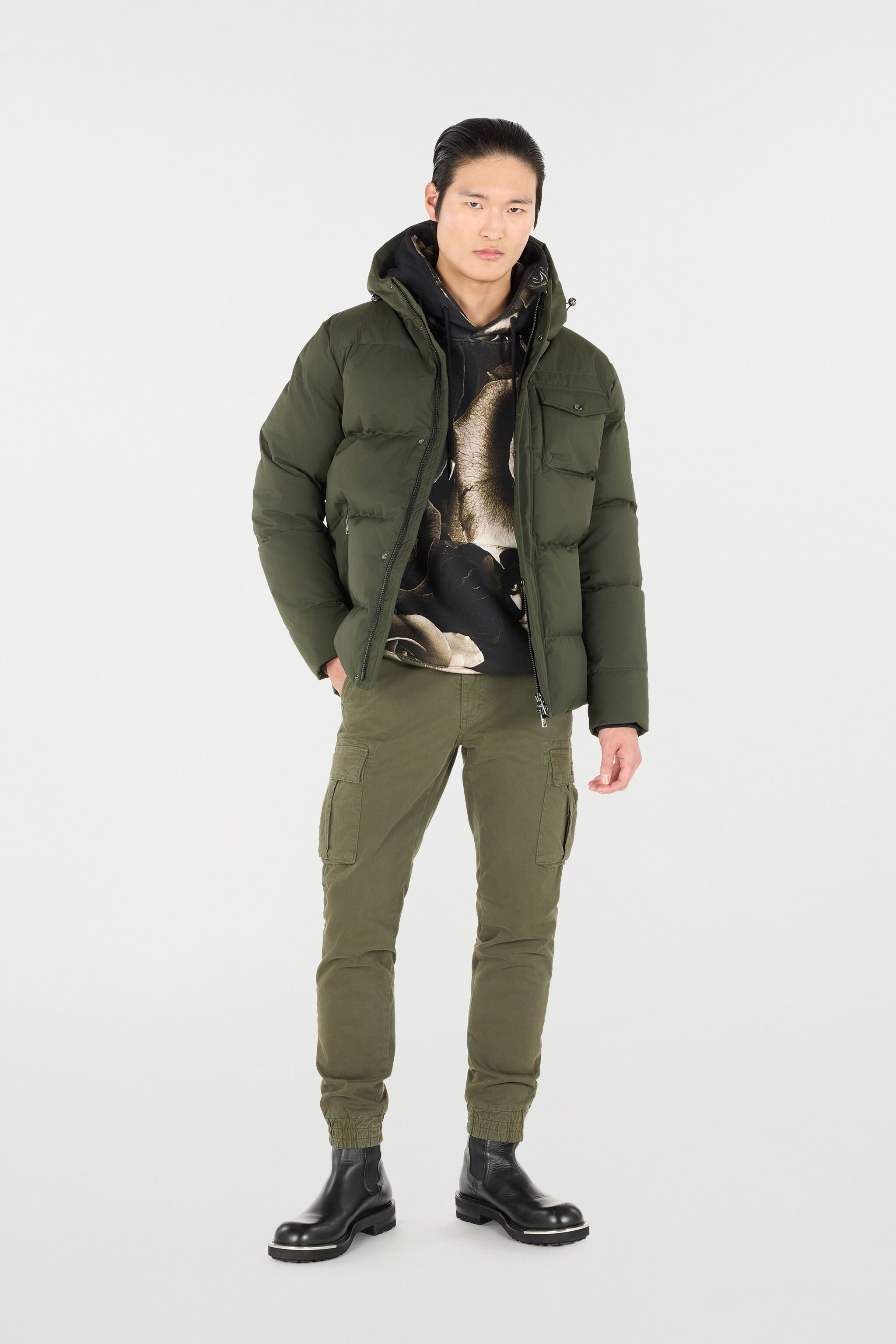 RC Piumino Trapuntato Con Taschino MILITARY GREEN OOT40F-DJ001