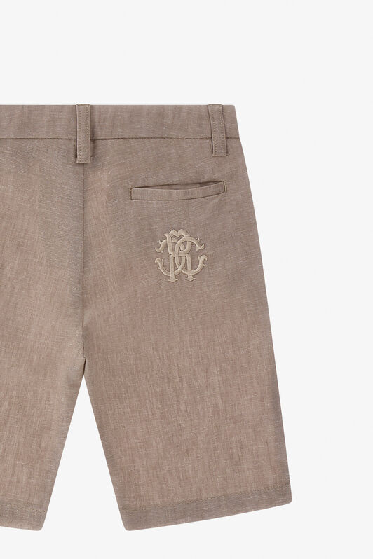 RC RC Monogram denim shorts Light brown SJT20A-LC001