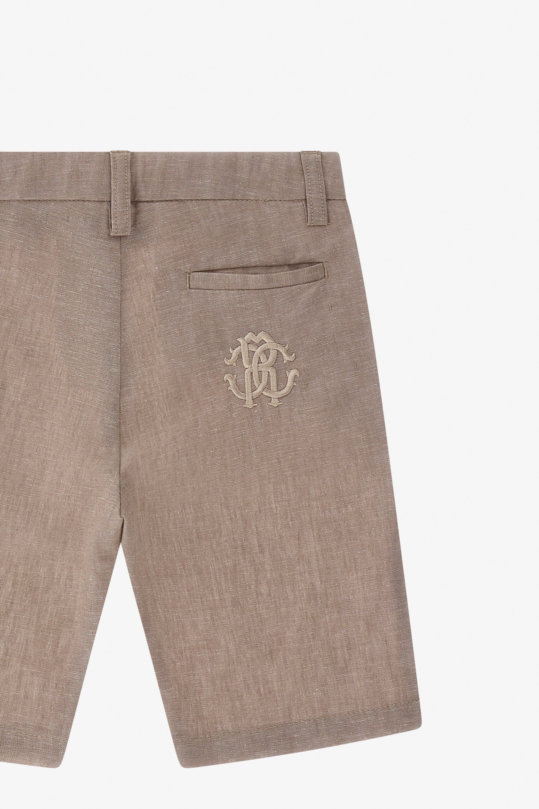 RC RC Monogram denim shorts Light brown SJT20A-LC001