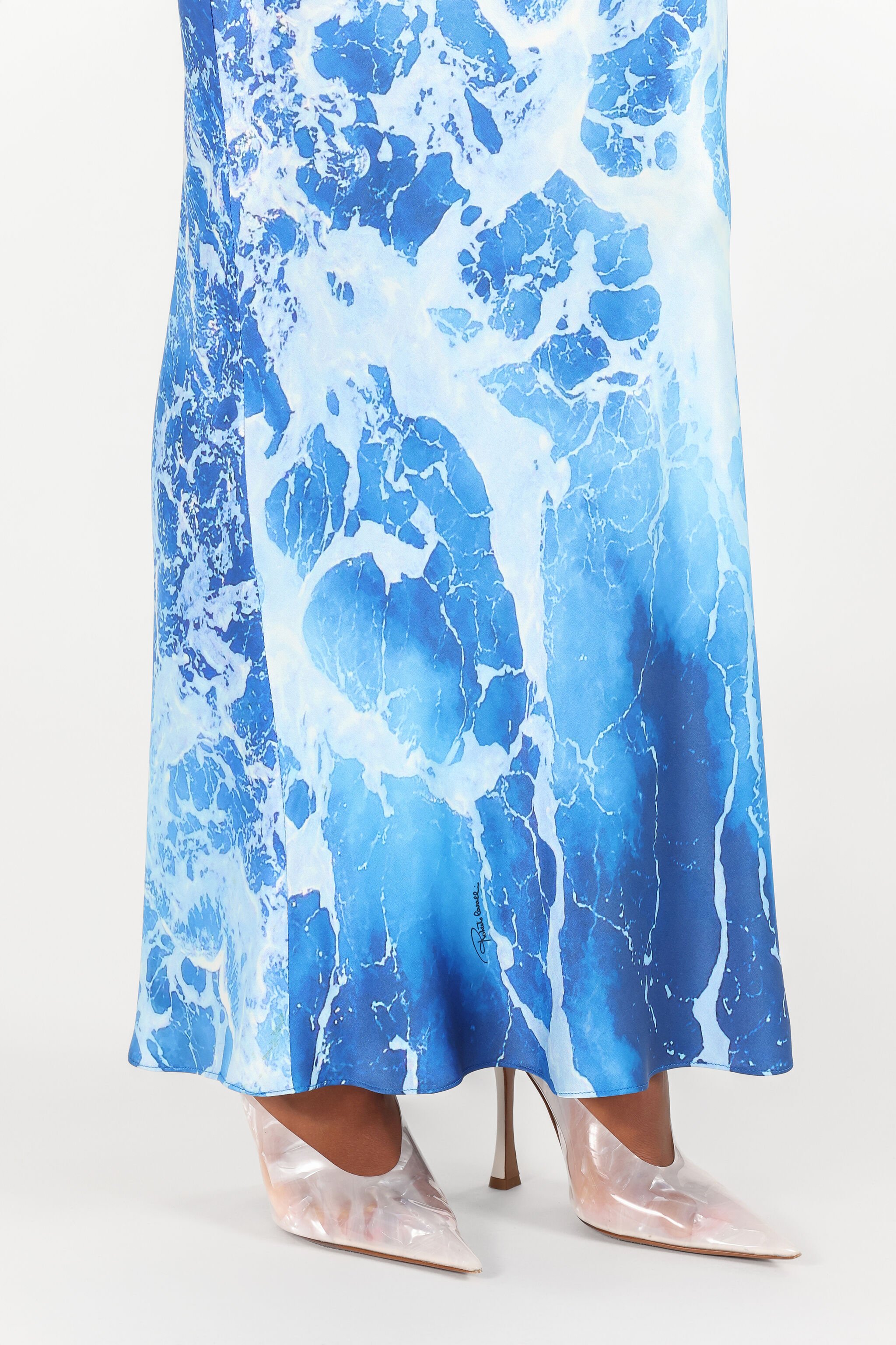 RC Stretto di Messina Print Skirt Blue UWT304-RYN94
