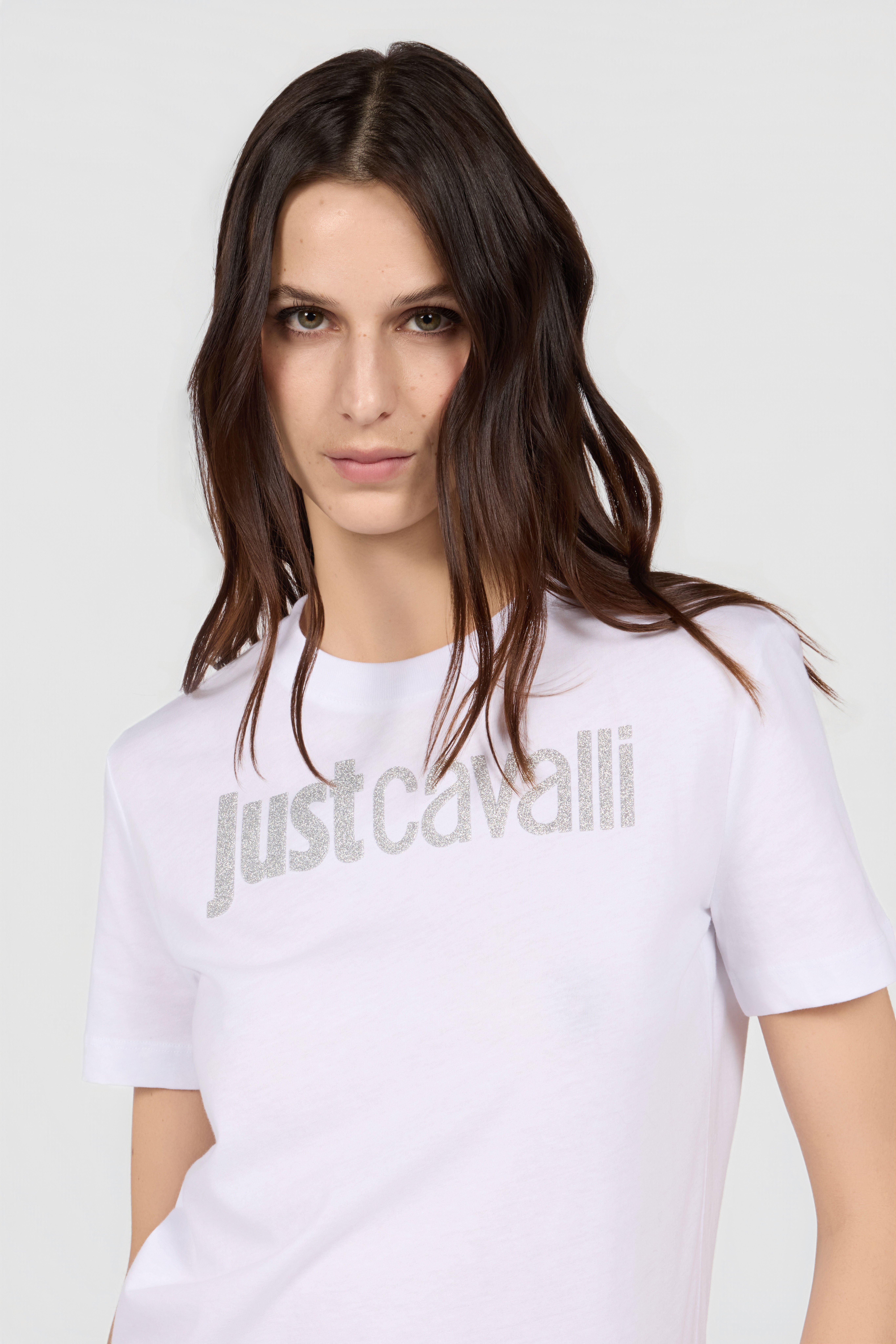 JC Weißes T-Shirt Mit Logo JC Weißes T-Shirt Mit Logo 737 KELP + 348 GRAPE VFT192-VF315