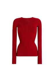 ${brand} Bodycon-Top aus Rippstrick ${colorDescription} ${masterID}