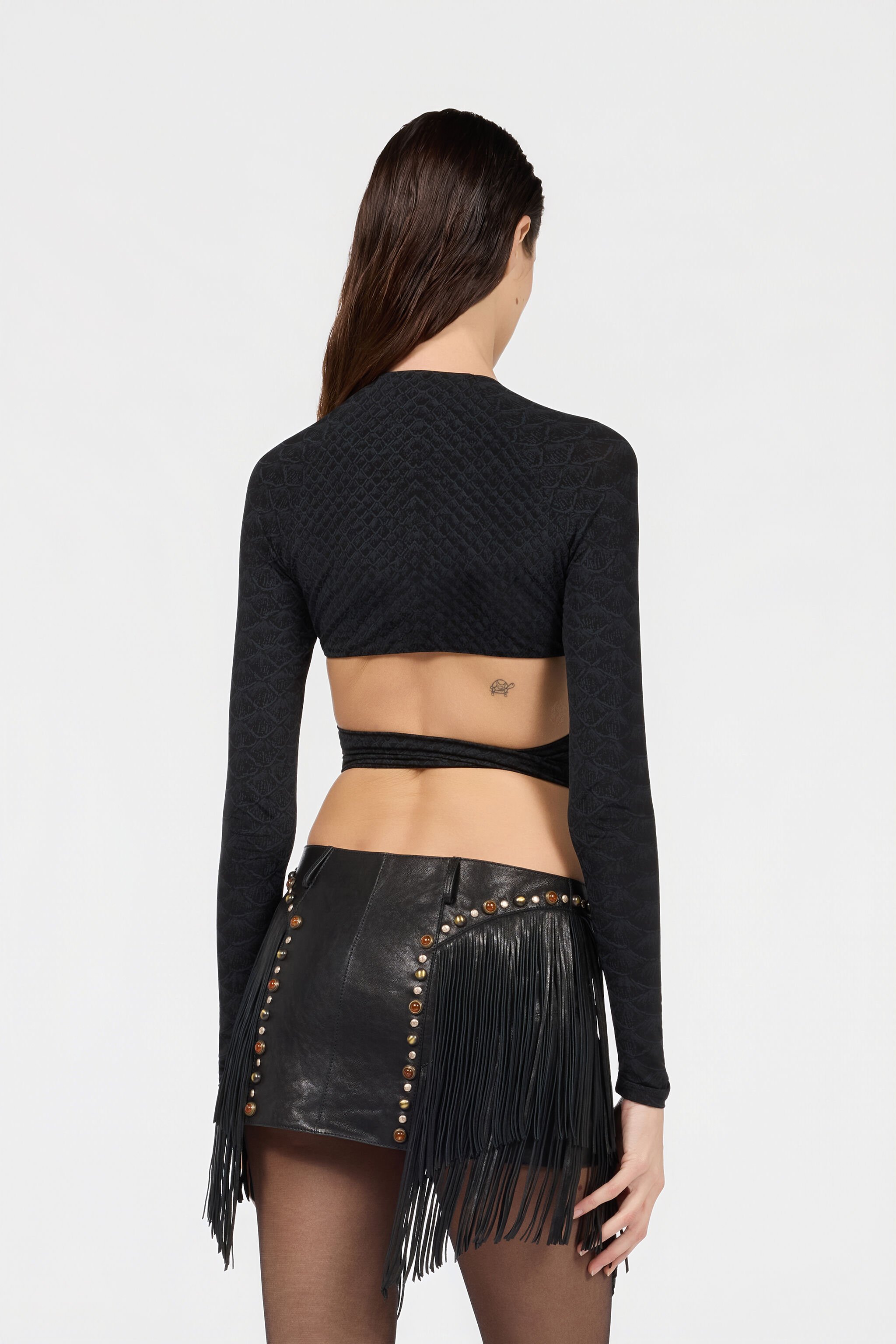 RC Top Imprimé Serpentine BLACK XQT601-NLS36