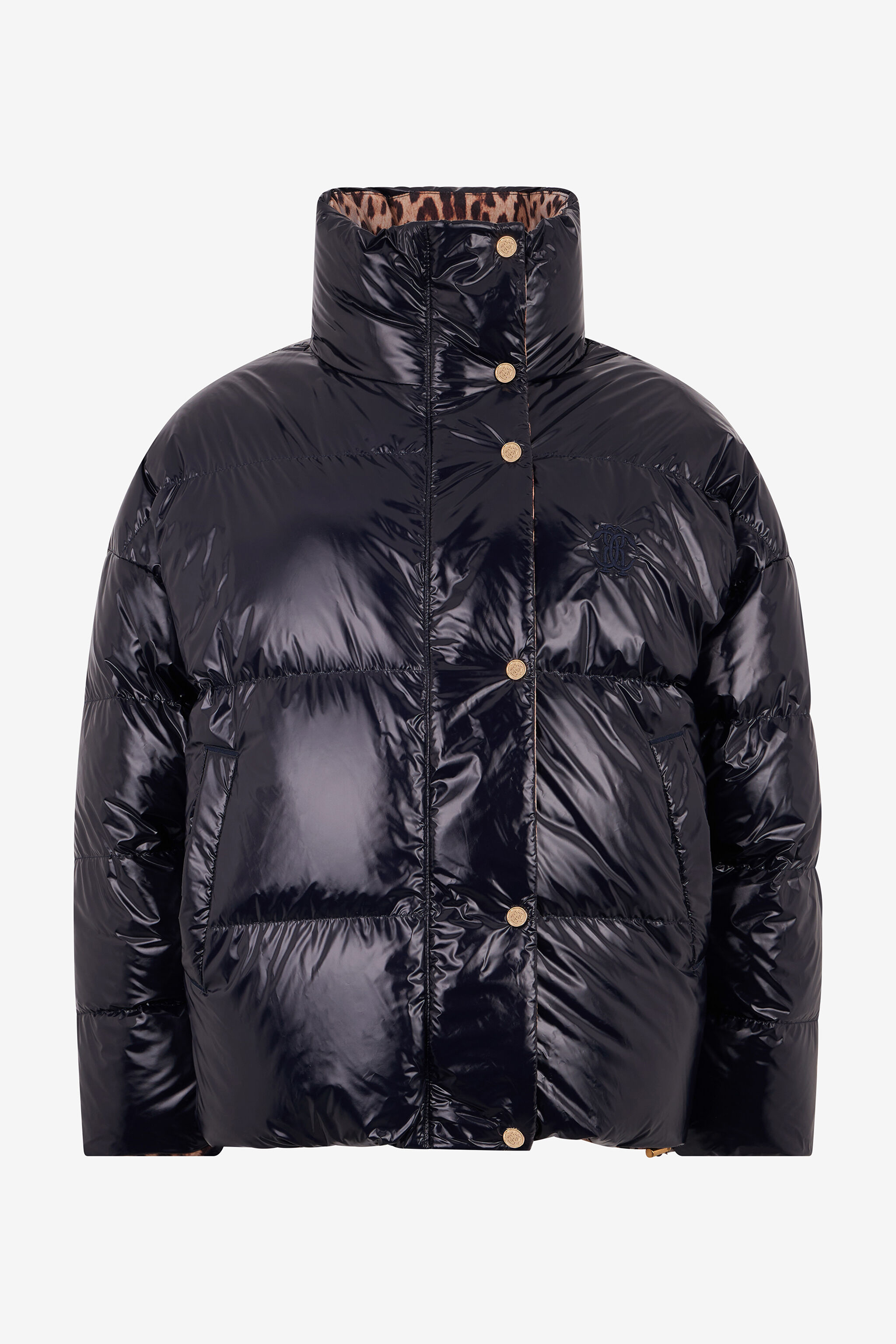 RC Reversible Marble Print Down Jacket RC Reversible Marble Print Down Jacket BLUE ROT80B-FY035