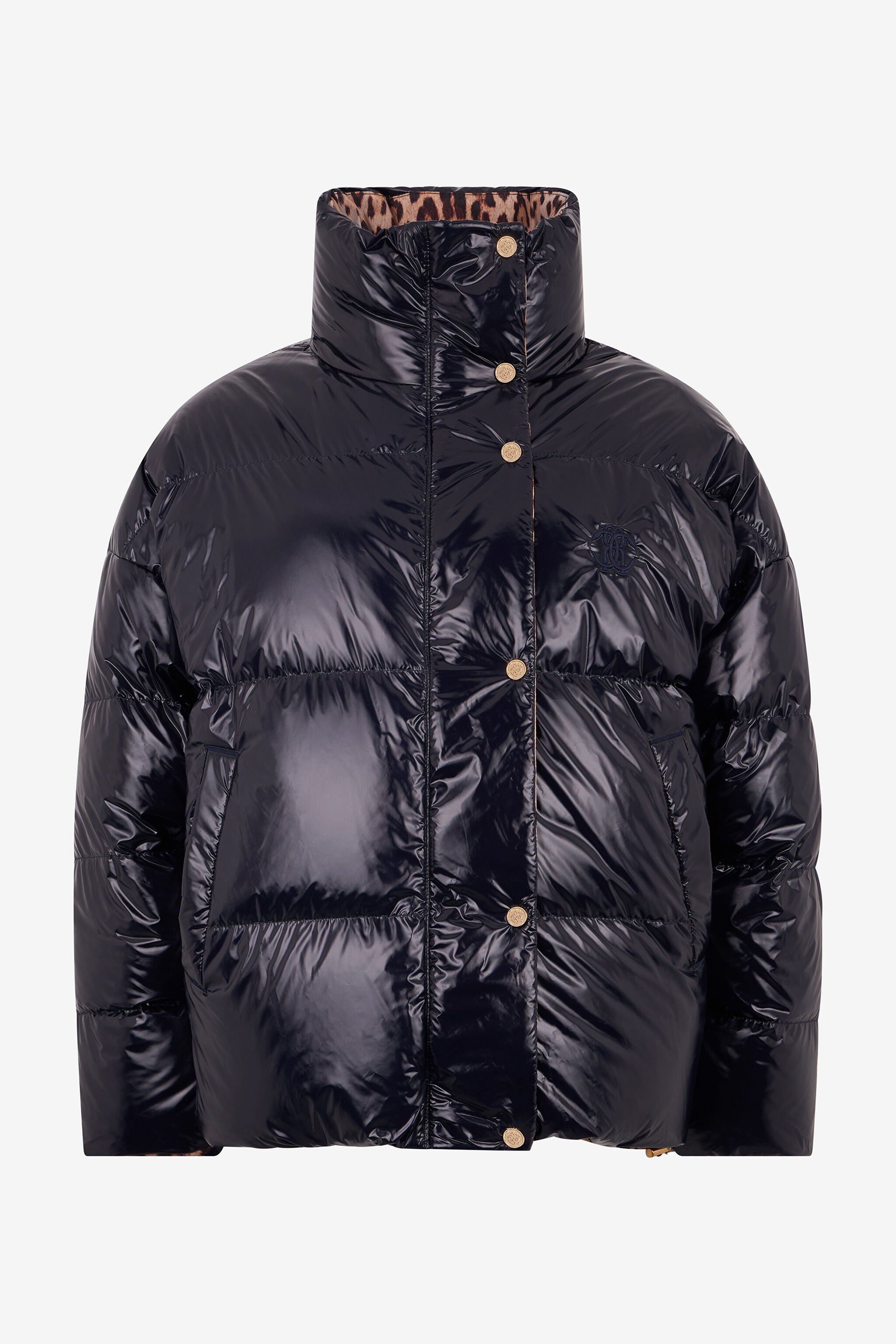 RC Reversible Marble Print Down Jacket RC Reversible Marble Print Down Jacket BLUE ROT80B-FY035