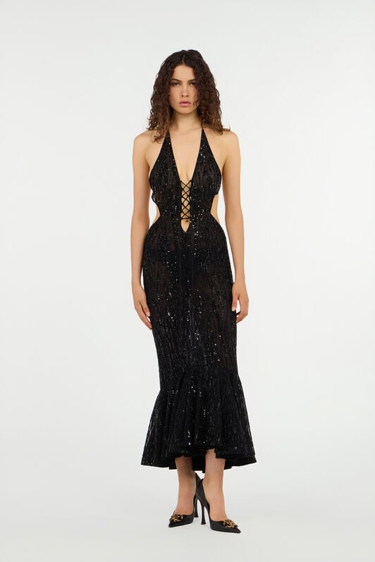 RC Elegance Sequin Dress RC Elegance Sequin Dress NERO VWR148-RP001