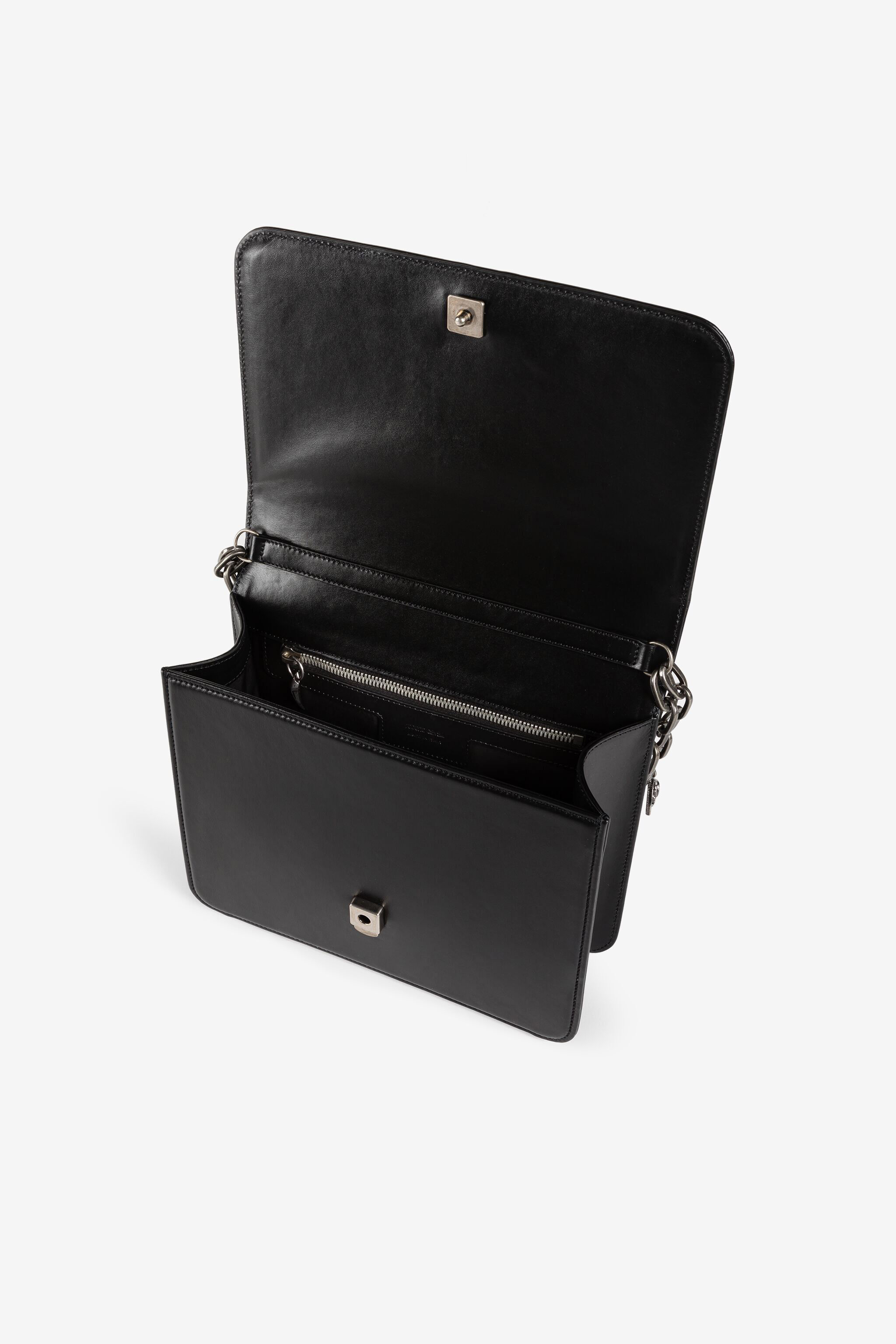 RC Mirror Snake leather shoulder bag Black RKB003-PZ132