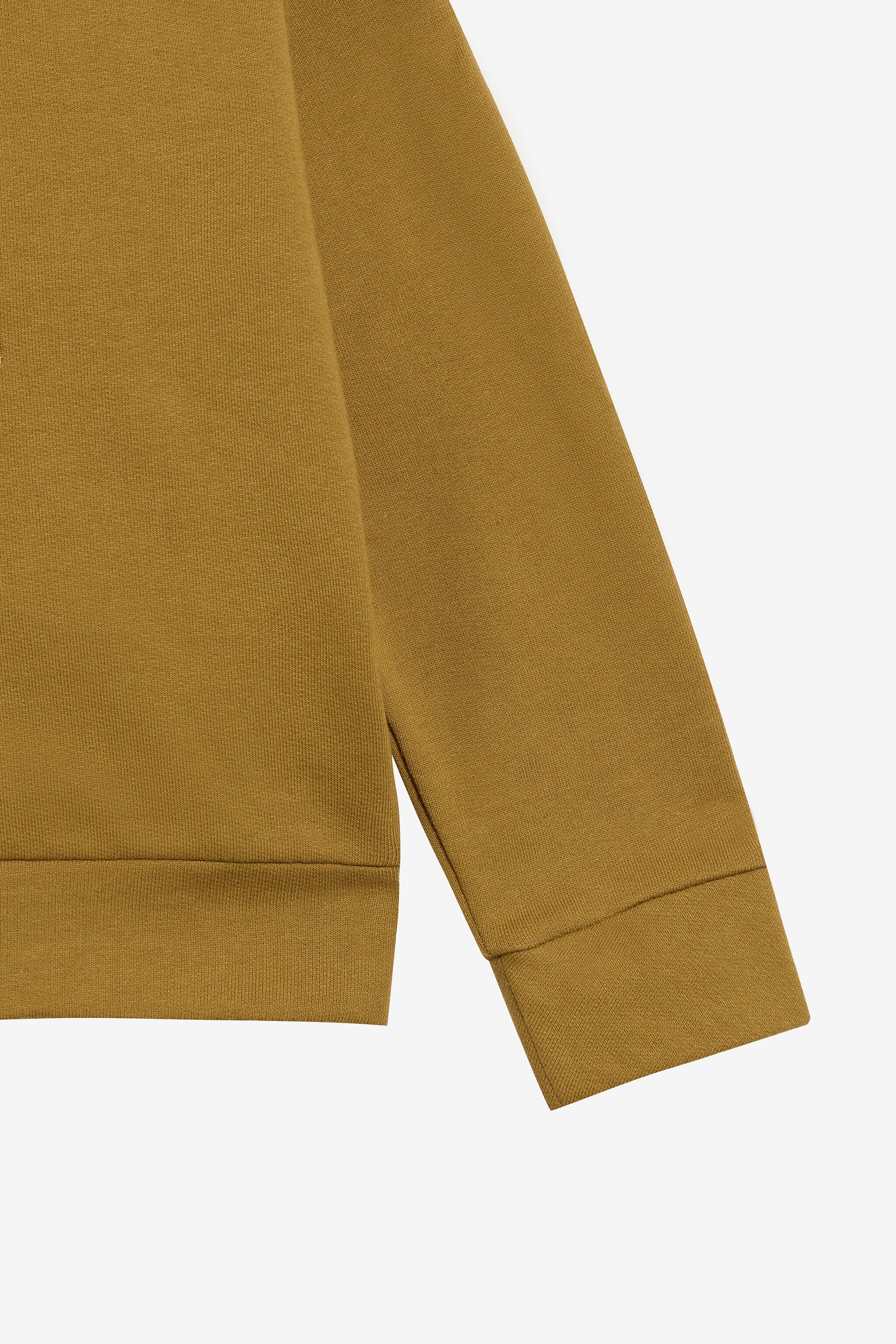 JU Ockerfarbener Kapuzenpullover mit Monogram RC KHAKY TJT676-CF050