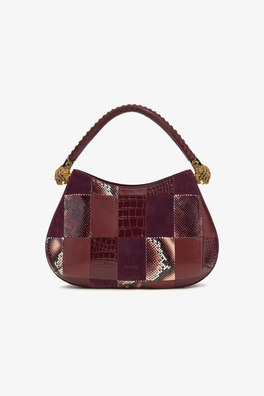 RC Patchwork Shoulder Bag Purple TKB022-PZP01