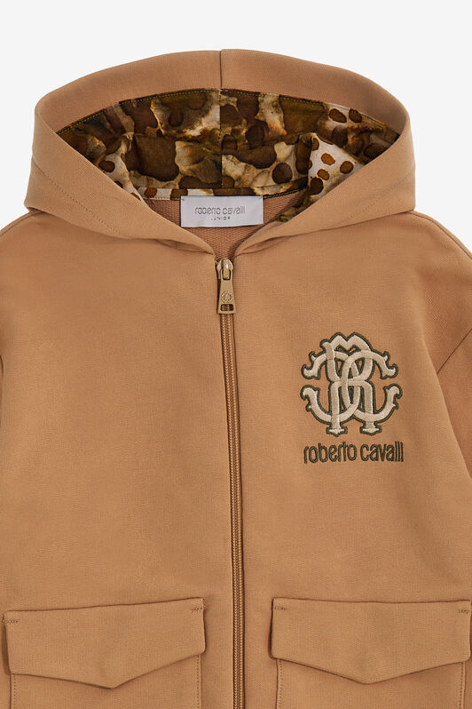 JU Felpa con logo Marrone chiaro SJT925-CF050