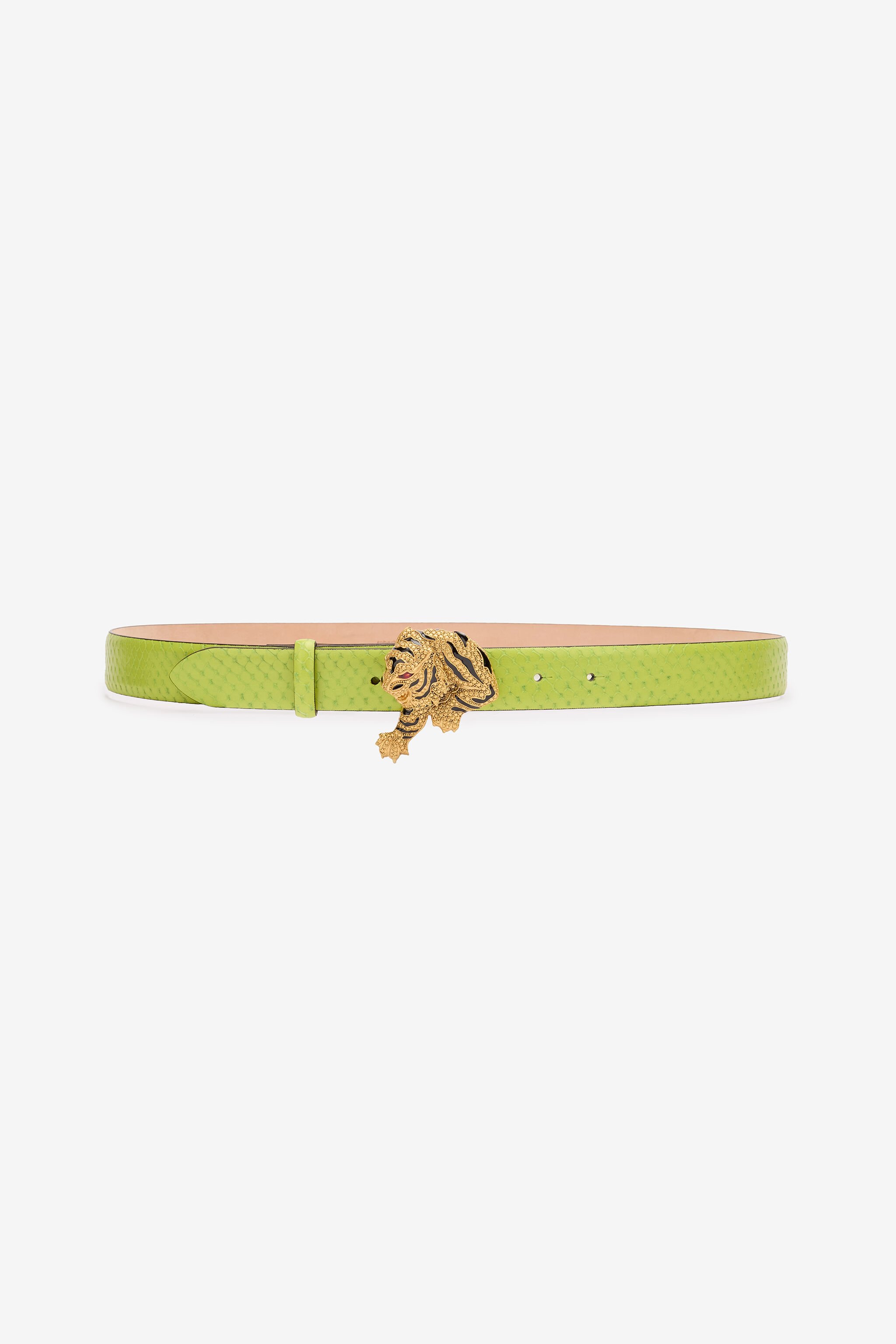 RC Cintura Effetto Serpente Con Tigre Gioiello Verde chiaro TKC002-PZV98