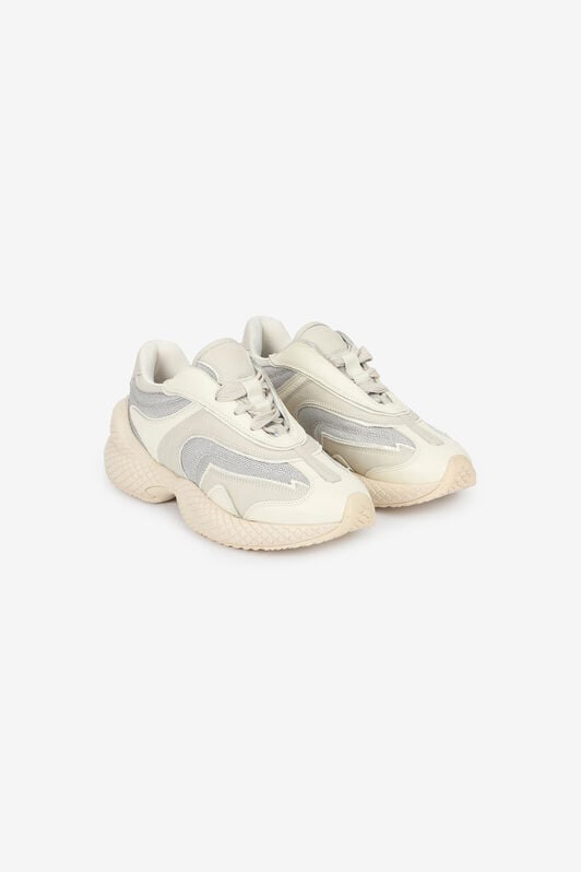 RC White Lace-Up Low Sneakers RC White Lace-Up Low Sneakers White VQS201-PZS68