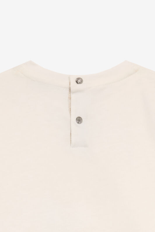 JU T-Shirt With Matching Logo Embroidery White UJT621-JD001
