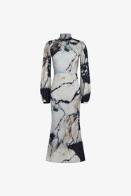 ${brand} Marble print long Dress ${colorDescription} ${masterID}